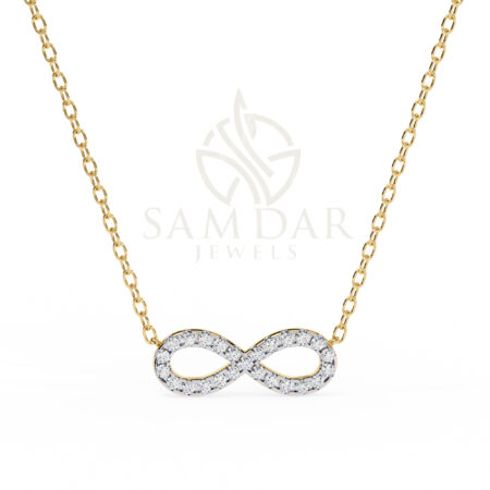 Round Moissanite Pendant Necklace For Women