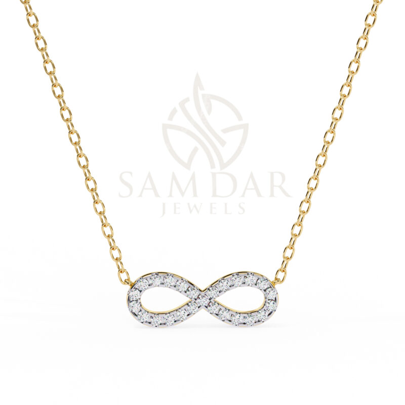 Round Moissanite Pendant Necklace For Women