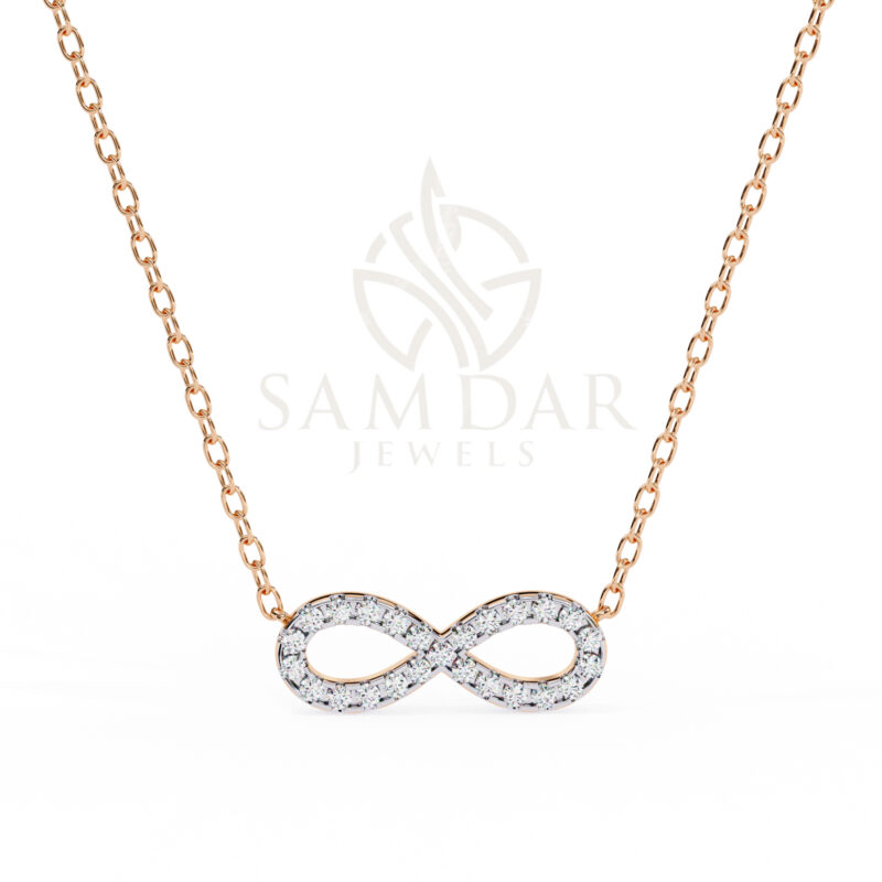 Round Moissanite Pendant Necklace For Women - Image 4