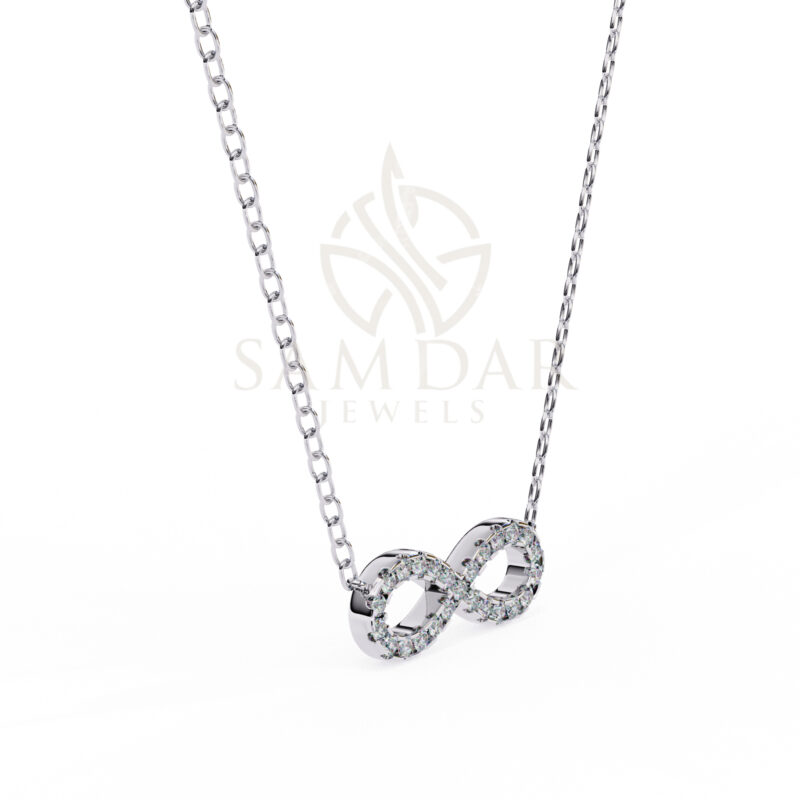 Round Moissanite Pendant Necklace For Women - Image 6