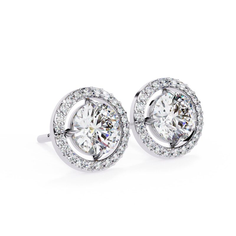Moissanite Stud Earrings For Women