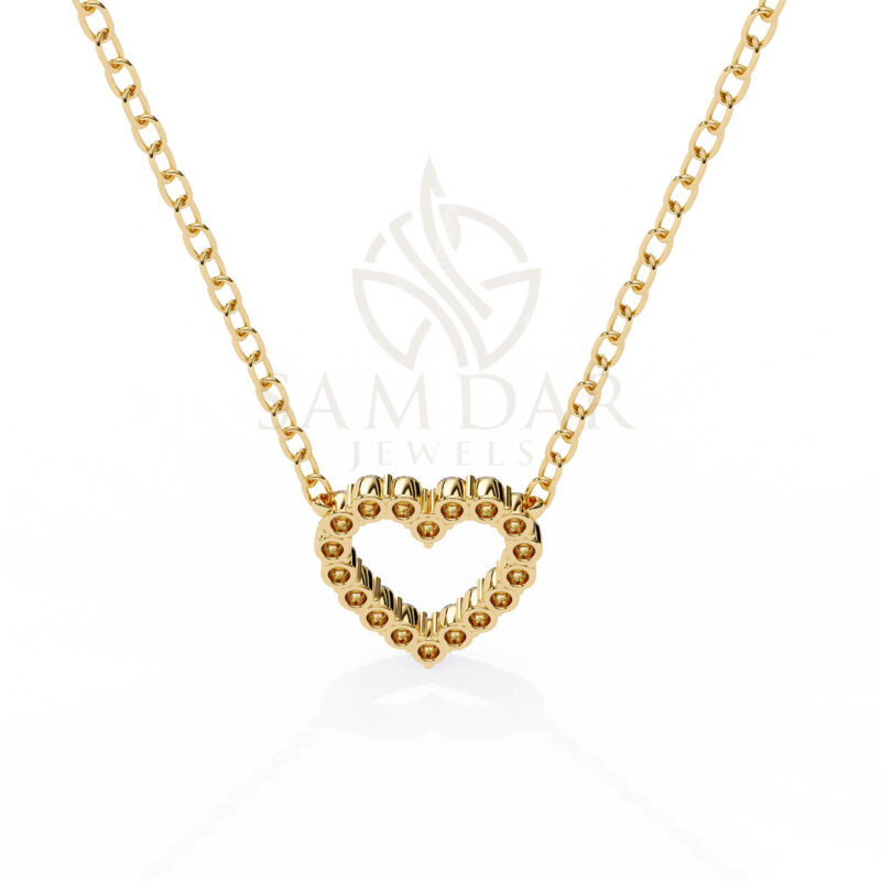 Round Moissanite Pendant Necklace For Women - Image 9