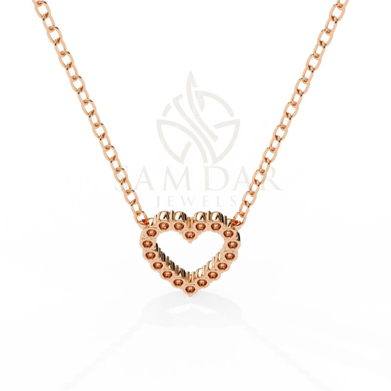 Round Moissanite Pendant Necklace For Women - Image 10