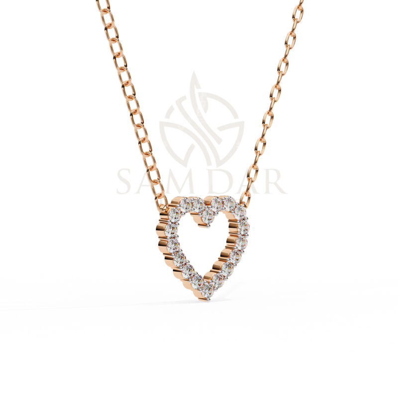 Round Moissanite Pendant Necklace For Women - Image 6