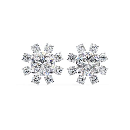 Moissanite Stud Earrings For Women