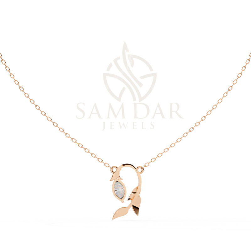 Marquise Moissanite Pendant Necklace For Women - Image 8