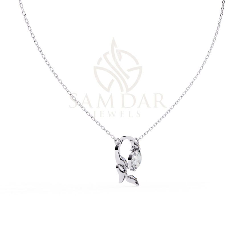 Marquise Moissanite Pendant Necklace For Women - Image 5