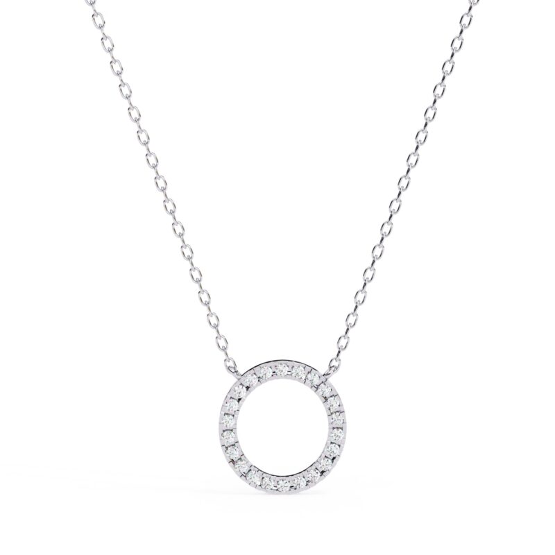 Round Moissanite Pendant Necklace For Women - Image 9