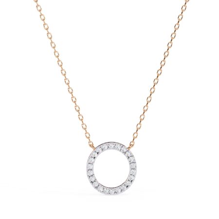 Round Moissanite Pendant Necklace For Women
