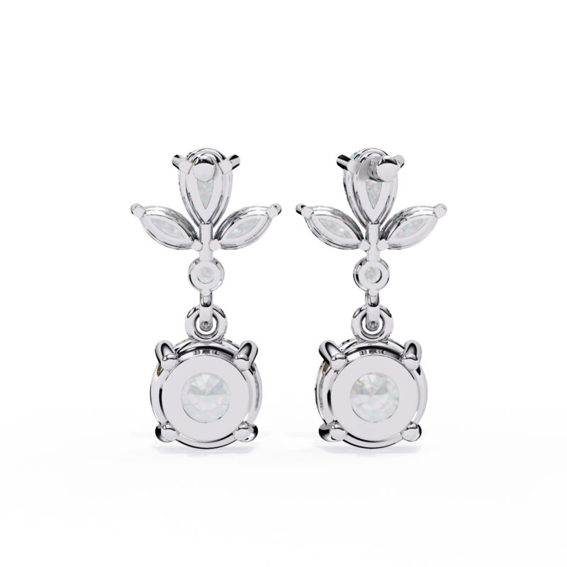 Moissanite Dangle Earrings For Women - Image 8
