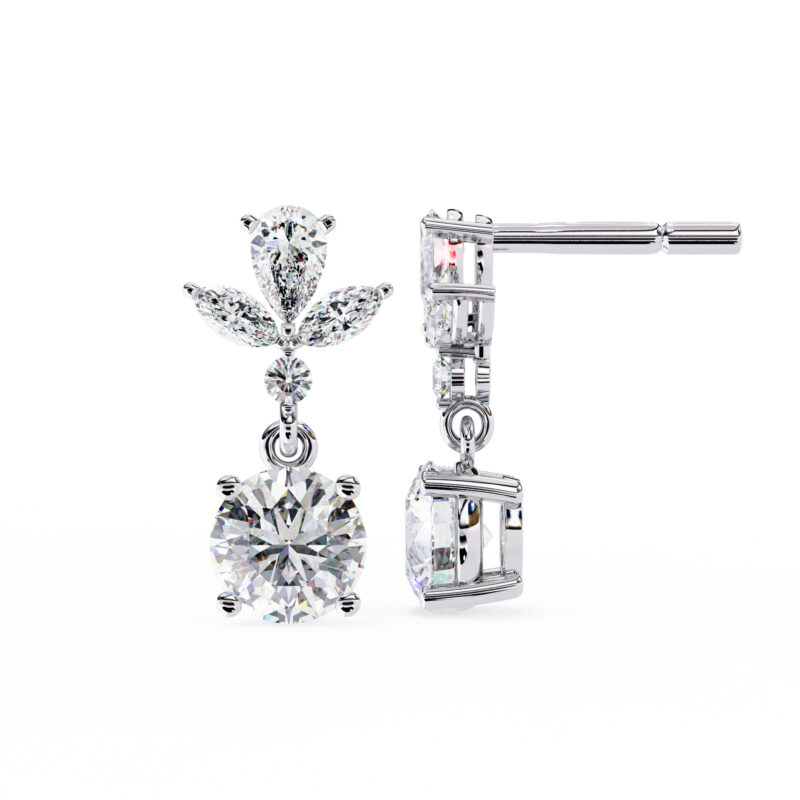 Moissanite Dangle Earrings For Women - Image 11