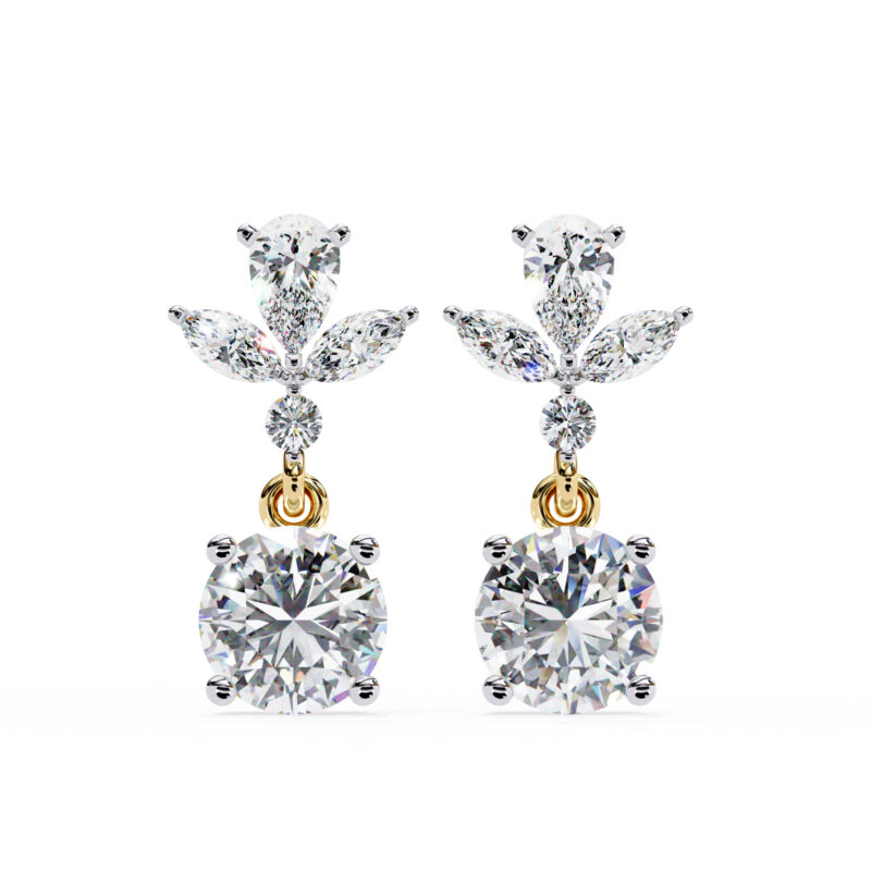 Moissanite Dangle Earrings For Women - Image 3