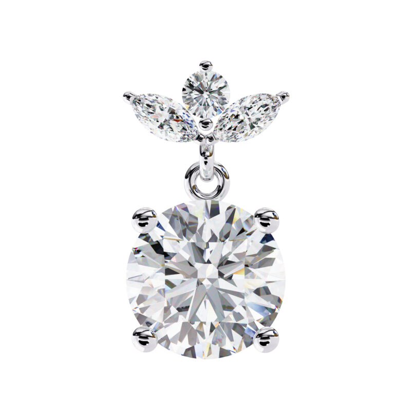 Moissanite Dangle Earrings For Women - Image 3