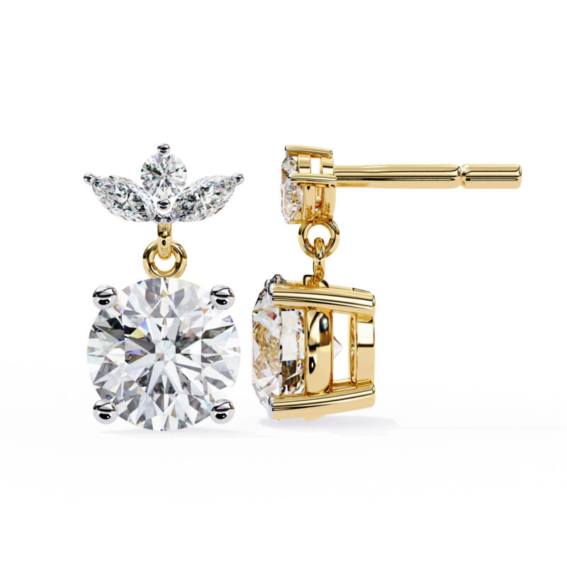 Moissanite Dangle Earrings For Women - Image 7