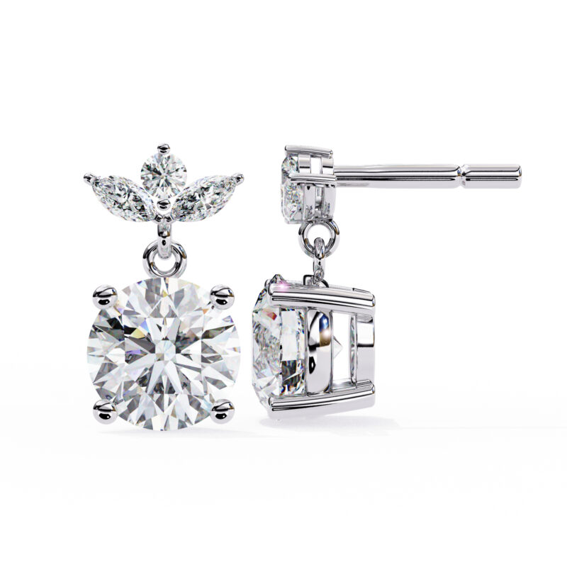 Moissanite Dangle Earrings For Women - Image 9
