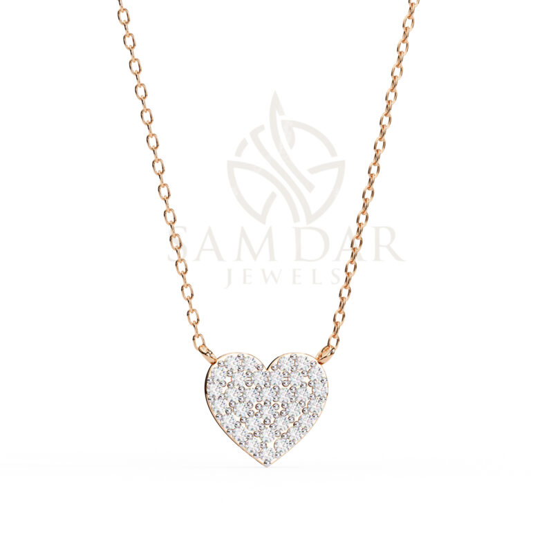 Round Moissanite Pendant Necklace For Women - Image 5