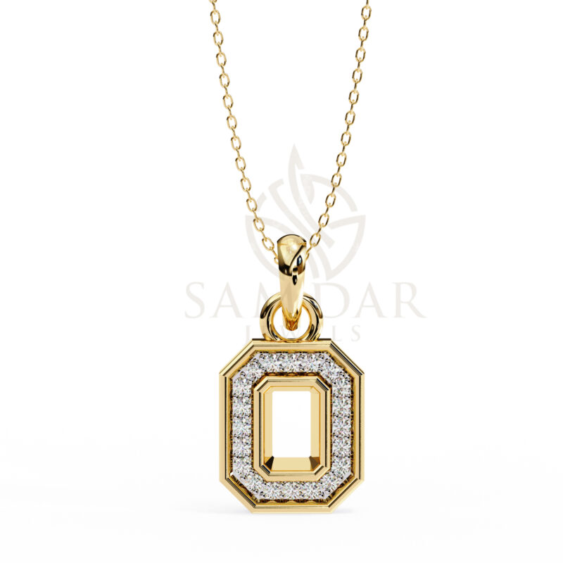 Round Moissanite Pendant Necklace For Women