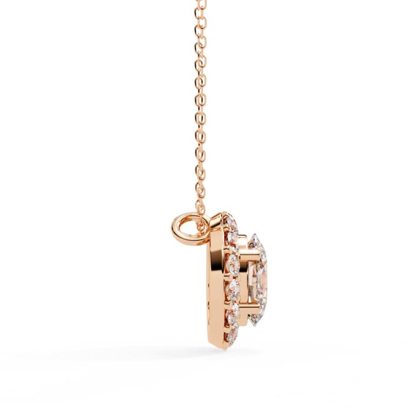 Oval Moissanite Pendant Necklace For Women - Image 5