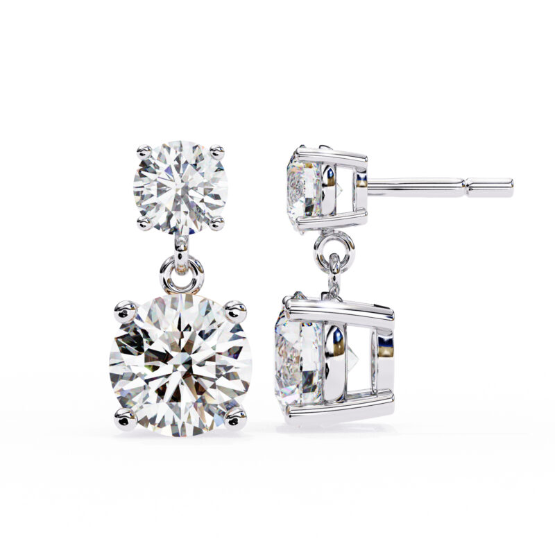 Moissanite Dangle Earrings For Women - Image 9