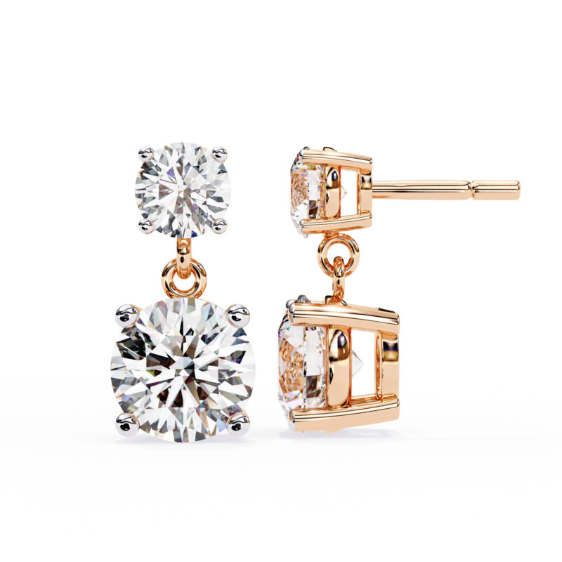Moissanite Dangle Earrings For Women - Image 10