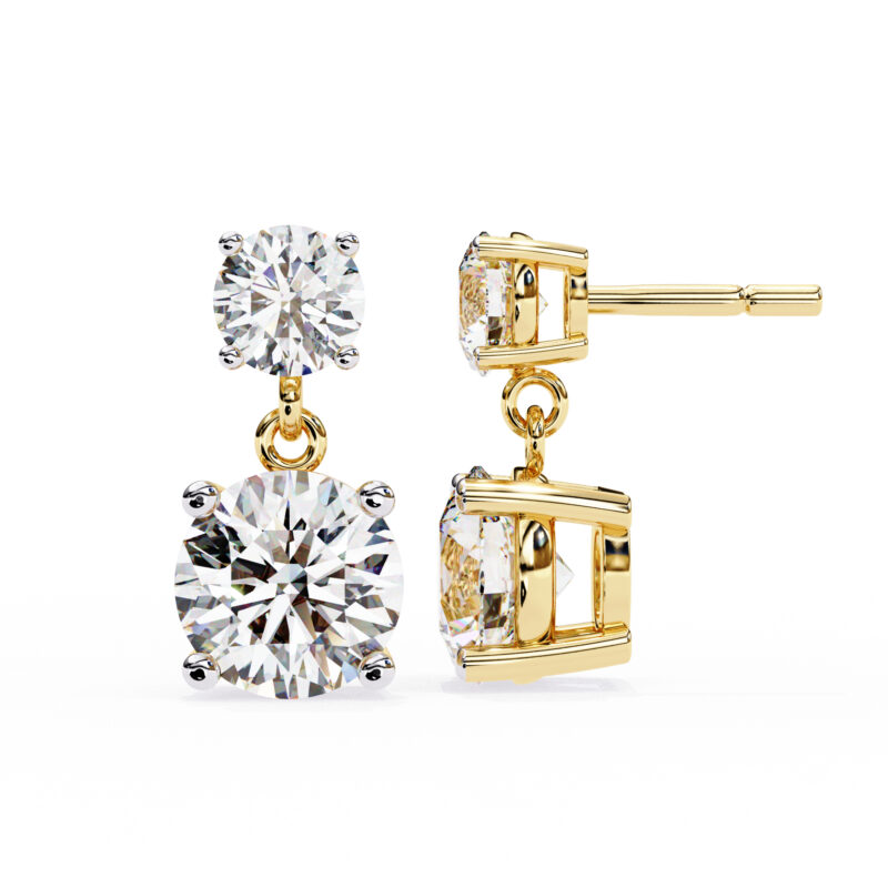 Moissanite Dangle Earrings For Women - Image 11