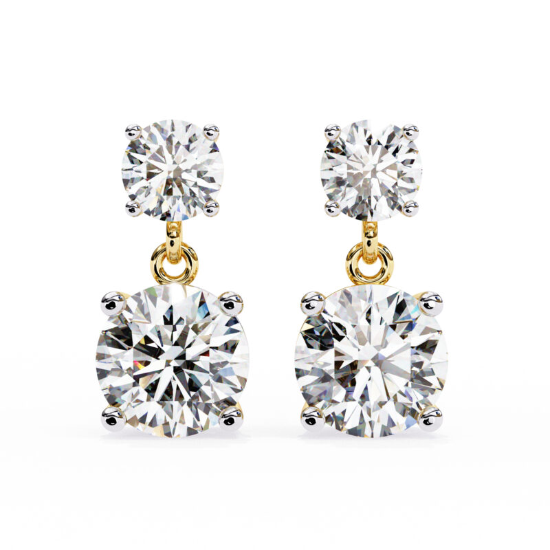 Moissanite Dangle Earrings For Women - Image 4