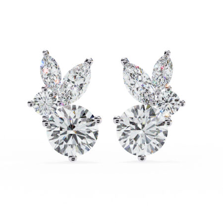 Moissanite Stud Earrings For Women