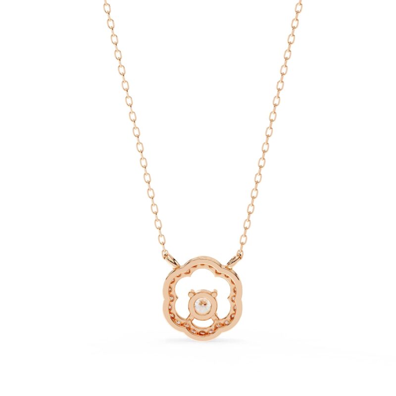 Round Moissanite Pendant Necklace For Women - Image 10