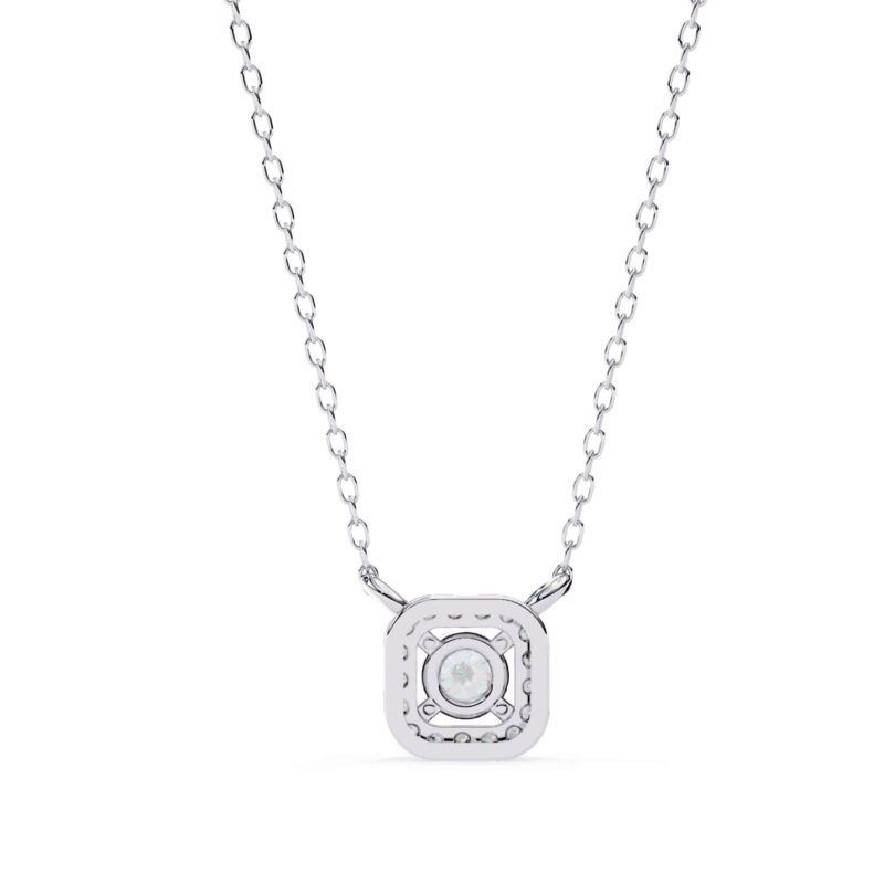 Round Moissanite Pendant Necklace For Women - Image 4