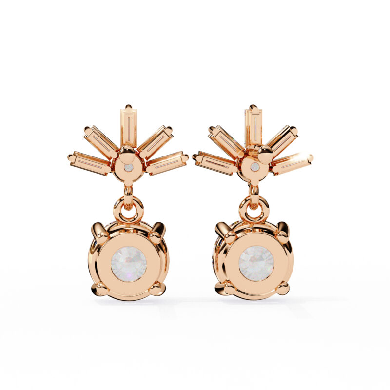 Moissanite Dangle Earrings For Women - Image 7