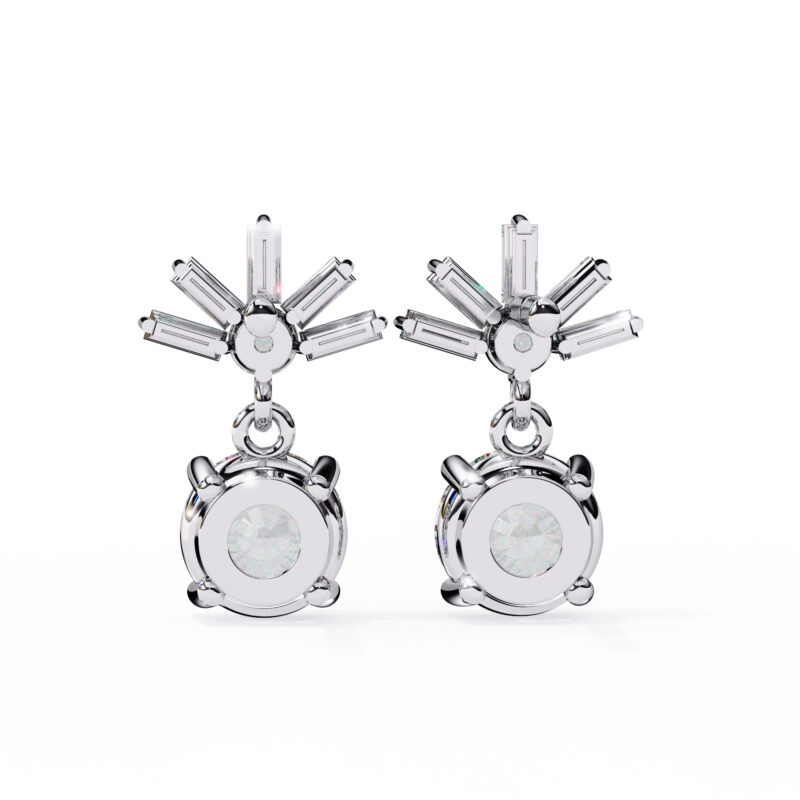Moissanite Dangle Earrings For Women - Image 8