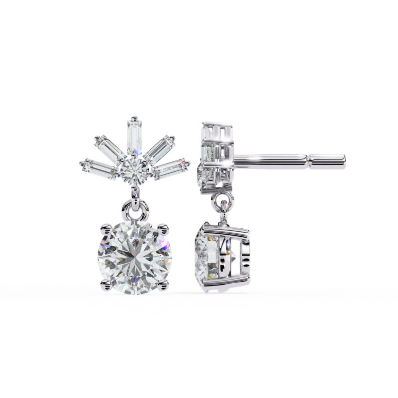 Moissanite Dangle Earrings For Women - Image 9