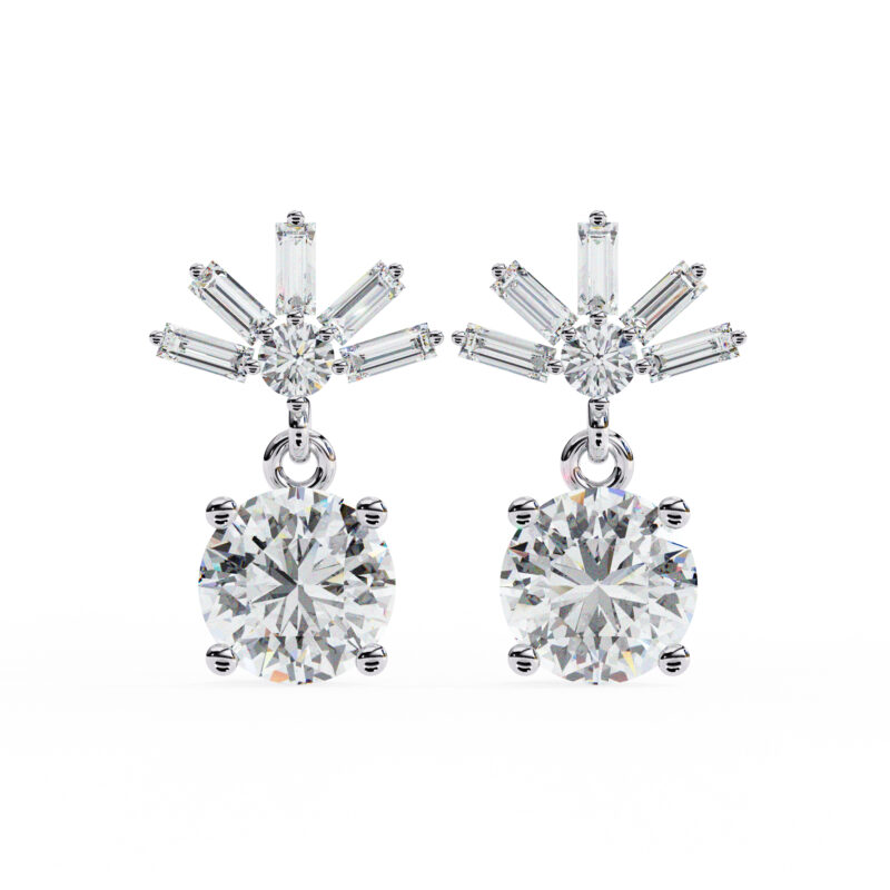 Moissanite Dangle Earrings For Women