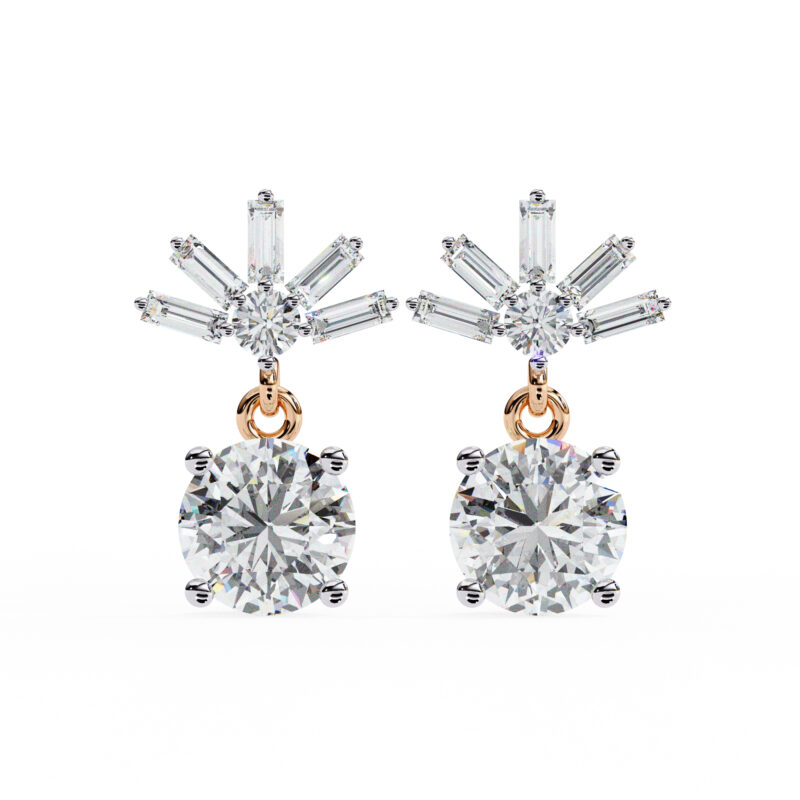 Moissanite Dangle Earrings For Women - Image 4