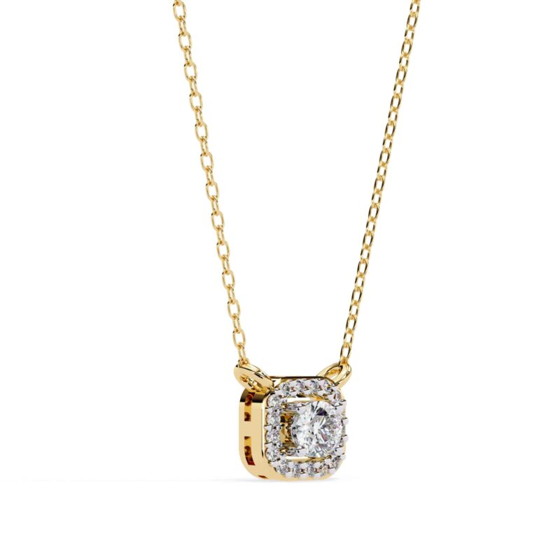 Round Moissanite Pendant Necklace For Women - Image 6