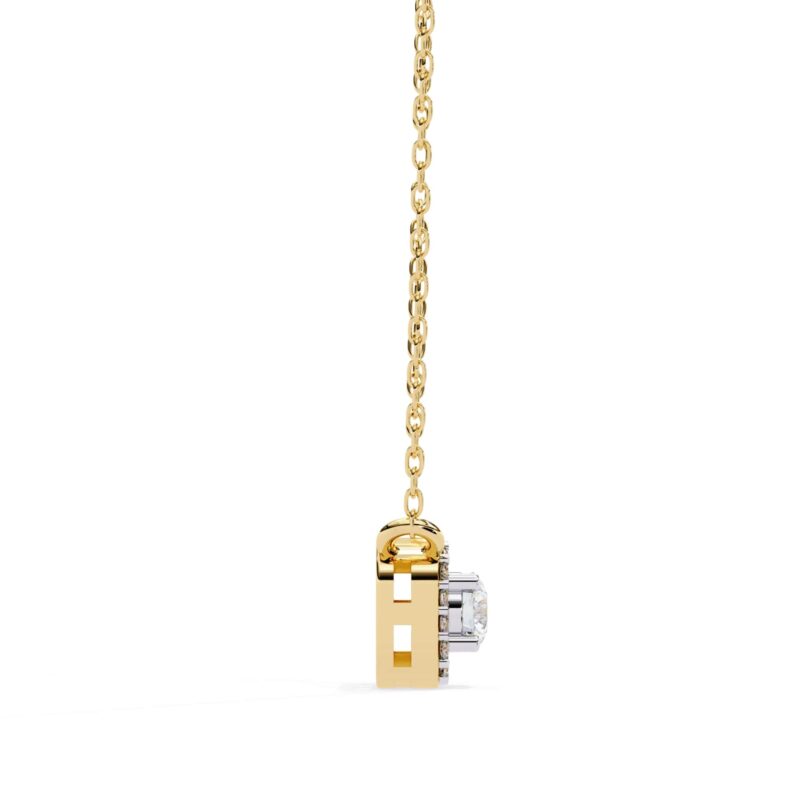 Round Moissanite Pendant Necklace For Women - Image 5