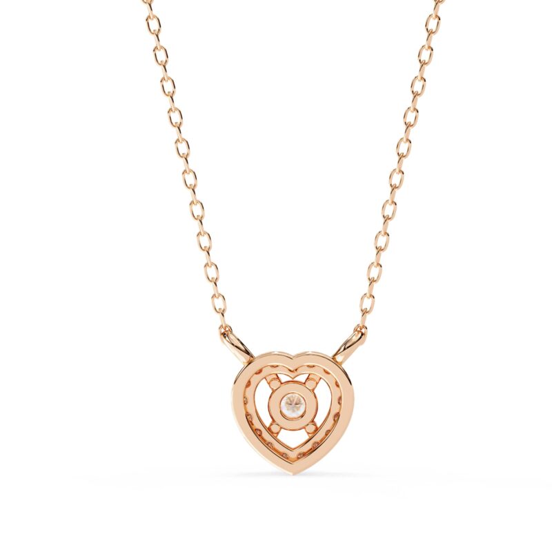 Round Moissanite Pendant Necklace For Women - Image 3