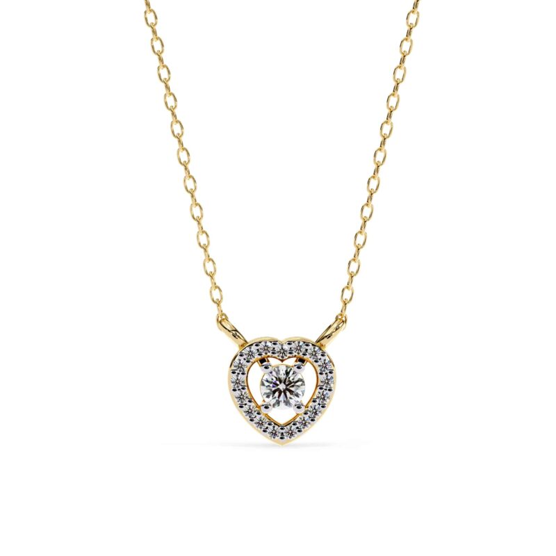 Round Moissanite Pendant Necklace For Women - Image 10