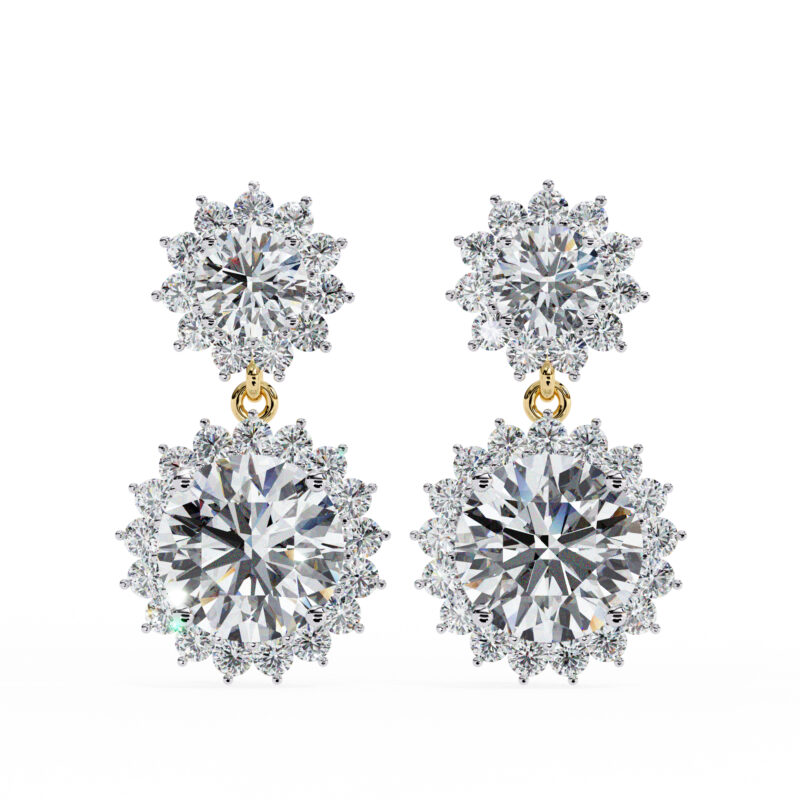 Moissanite Dangle Earrings For Women - Image 4