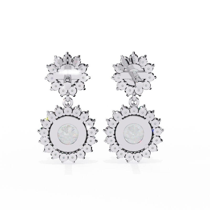 Moissanite Dangle Earrings For Women - Image 5