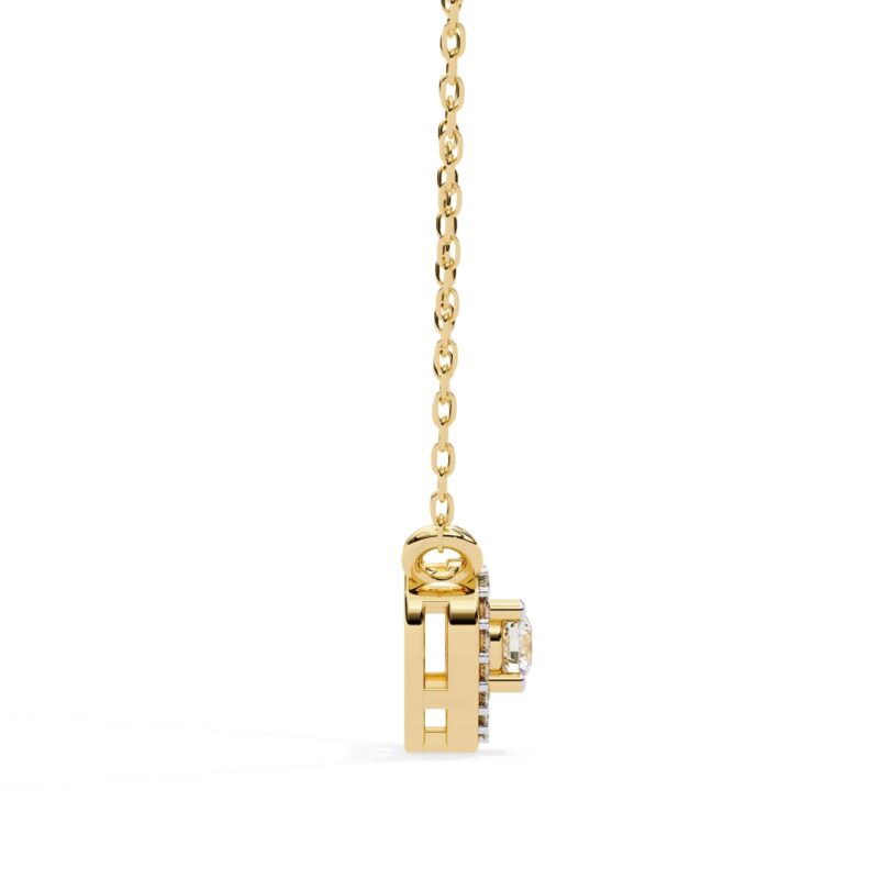 Round Moissanite Pendant Necklace For Women - Image 5
