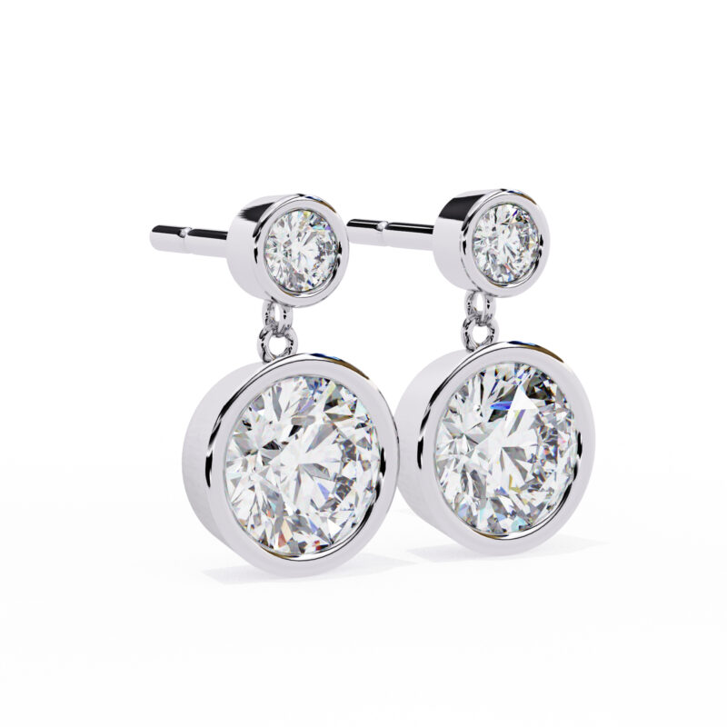 Moissanite Dangle Earrings For Women - Image 7