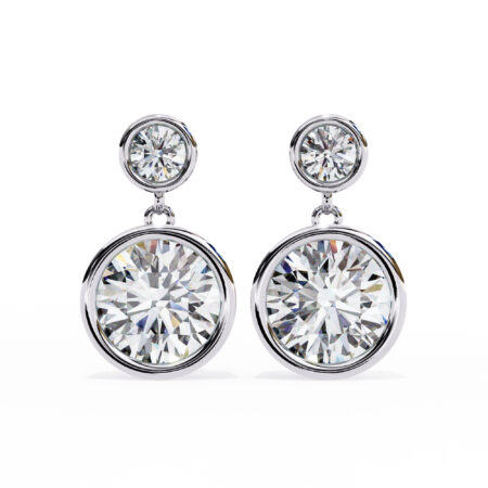 Moissanite Dangle Earrings For Women