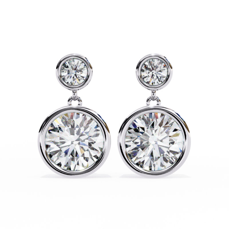 Moissanite Dangle Earrings For Women