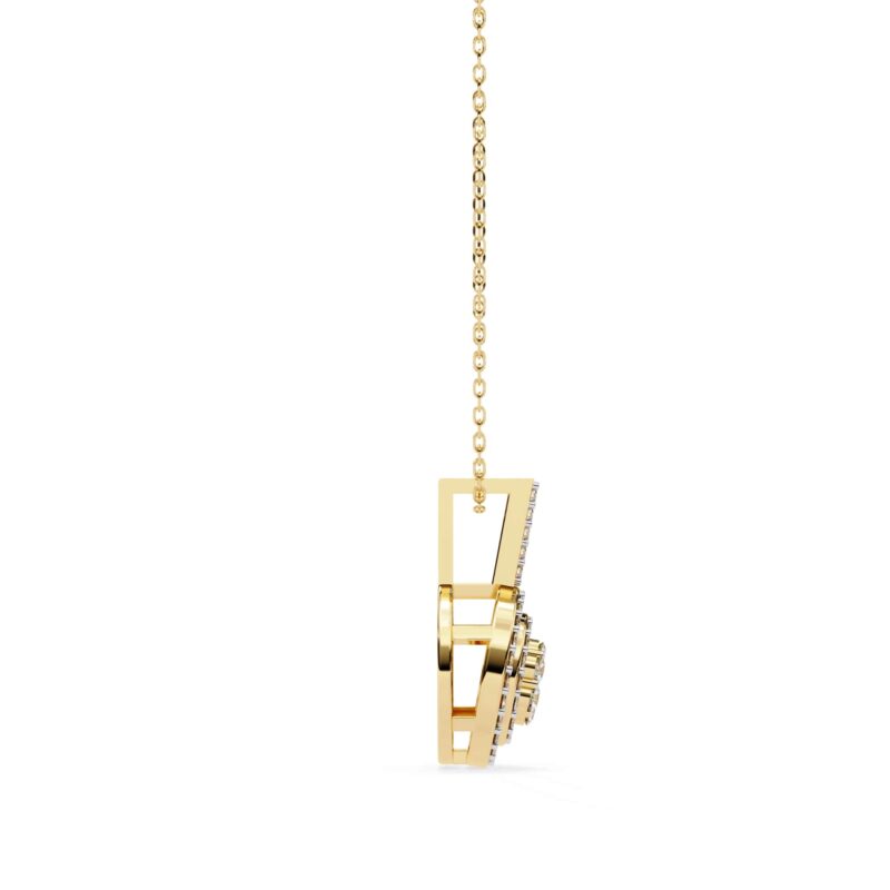 Round Moissanite Pendant Necklace For Women - Image 3