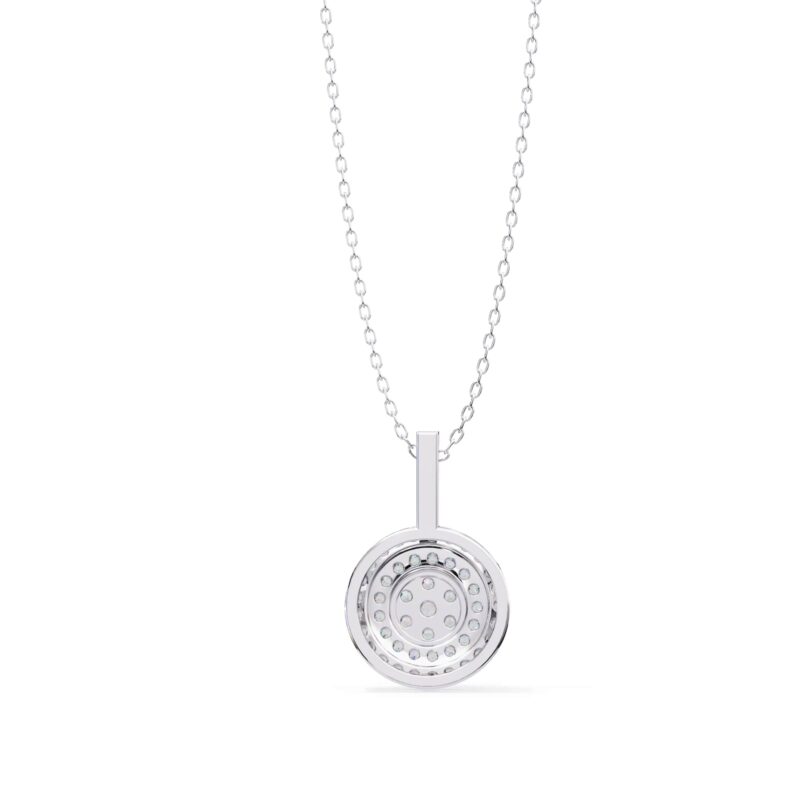 Round Moissanite Pendant Necklace For Women - Image 4