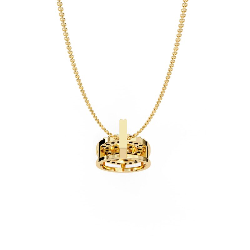Round Moissanite Pendant Necklace For Women - Image 11