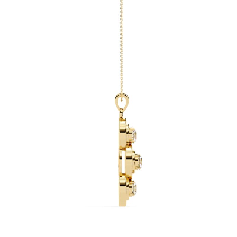 Round Moissanite Pendant Necklace For Women - Image 6