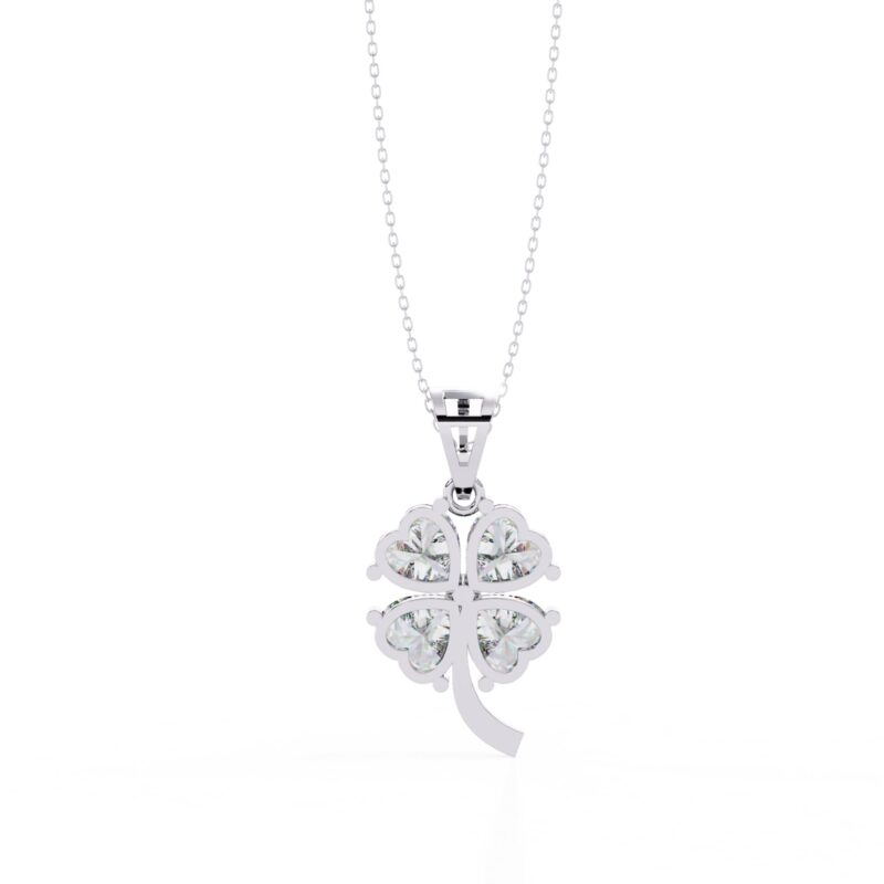 Heart Moissanite Pendant Necklace For Women - Image 6