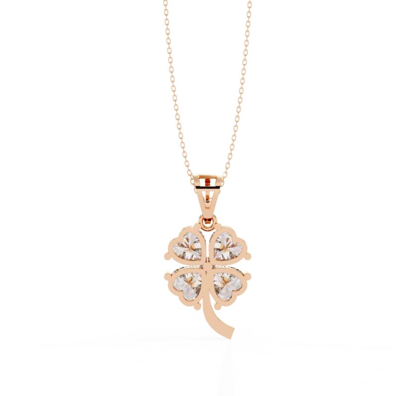 Heart Moissanite Pendant Necklace For Women - Image 4
